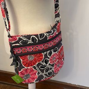 Vera Bradley Cheery Blossoms Triple zip hipster NWT